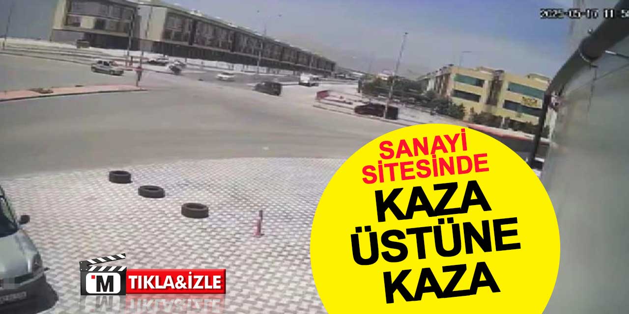 Konya'da Sanayi Sitesinde Kaza Üstüne Kaza: Kameralar Kaydetti