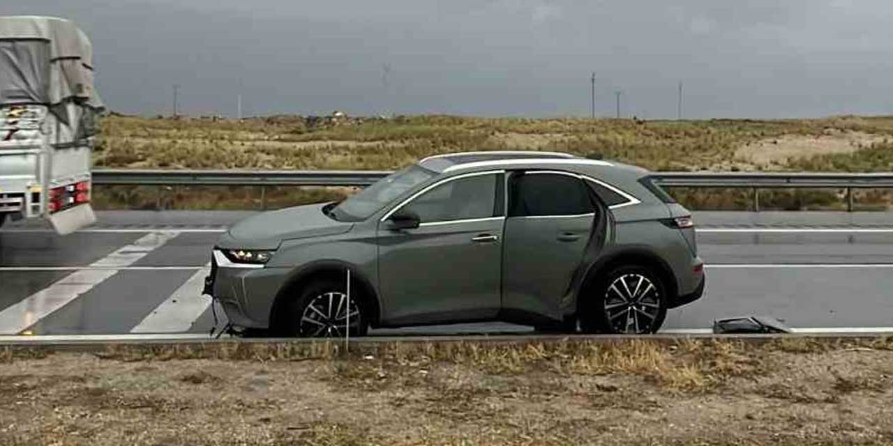 Karapınar’da otomobil refüje çarptı: 1 yaralı