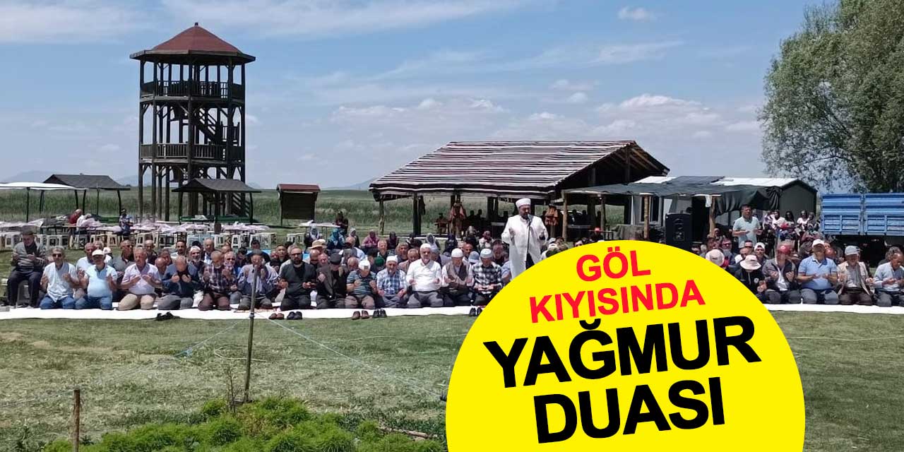 Göl kıyısında yağmur duası