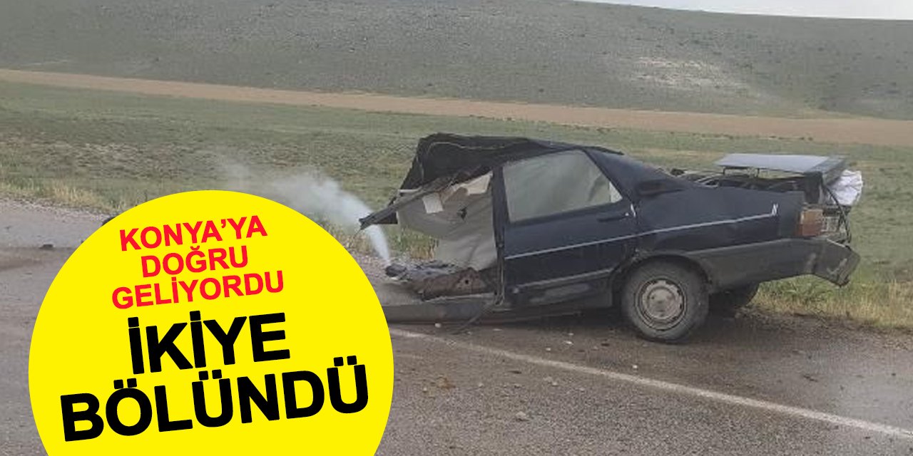 Yine bir araç ikiye bölündü