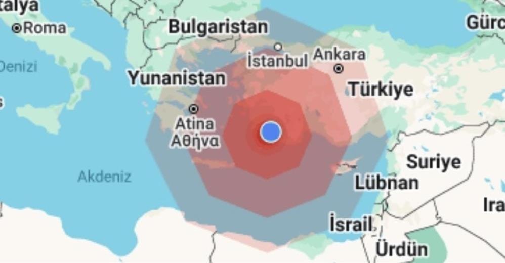 Marmaris açıklarında 5.8 büyüklüğünde deprem: Ege'de geniş bir bölgede hissedildi