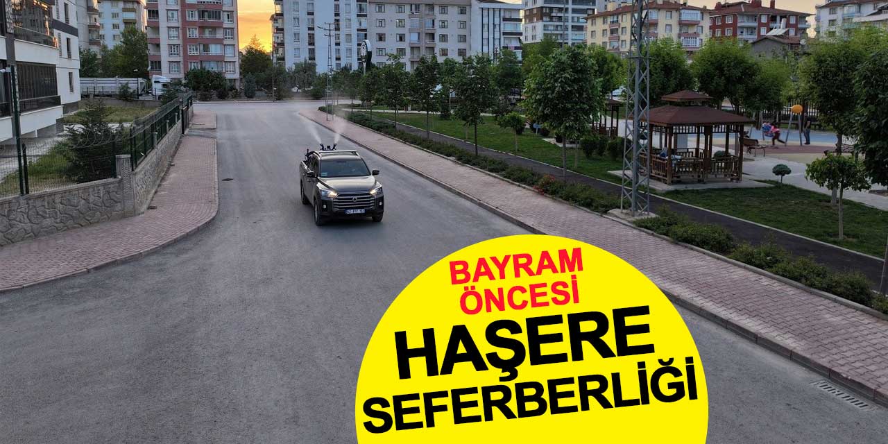 Konya'da Kurban Bayramı Öncesi Yoğun İlaçlama Mesaisi