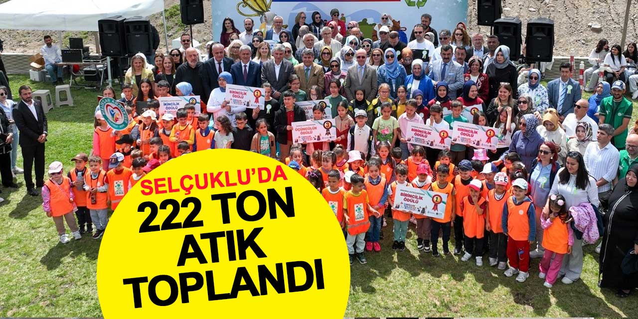 Selçuklu'da 222 Ton Atık Toplandı