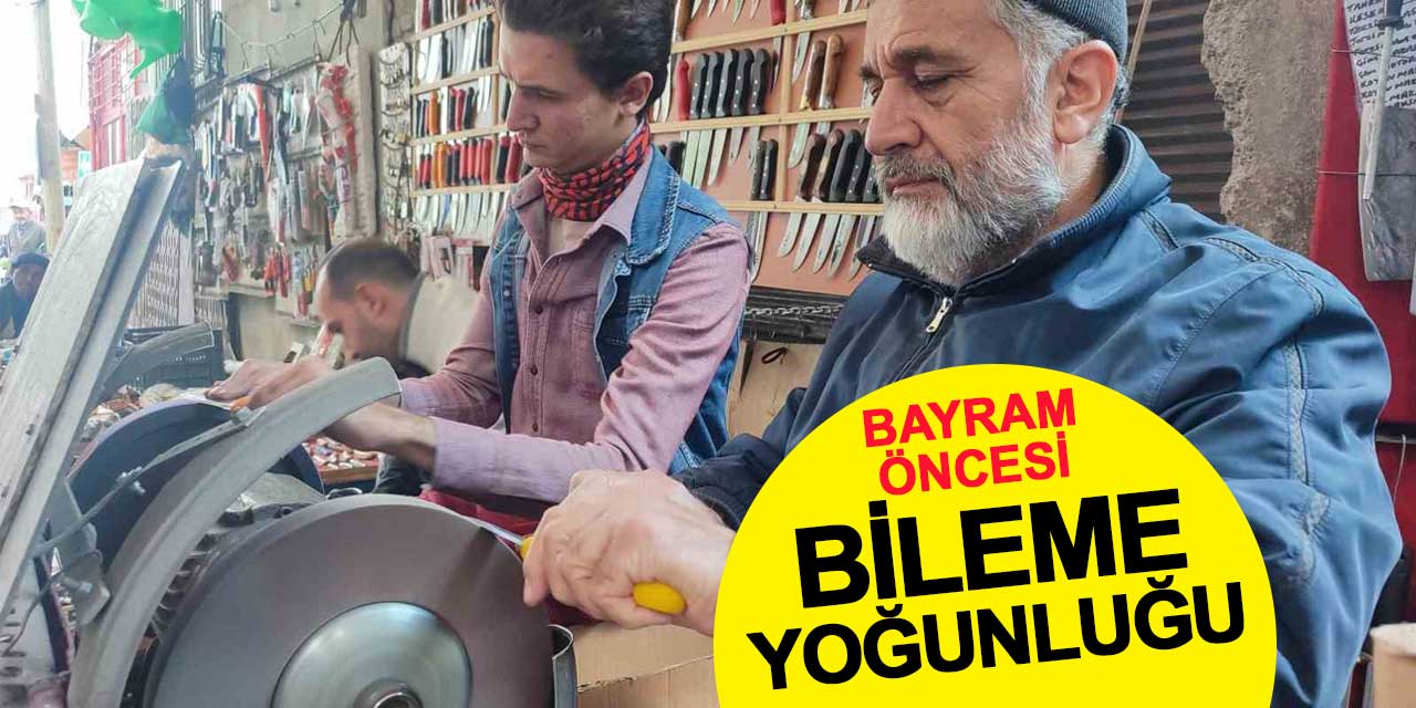 Konya’da bayram öncesi bıçakçılarda yoğunluk: Kör bıçak tehlike, keskin bıçak sanat