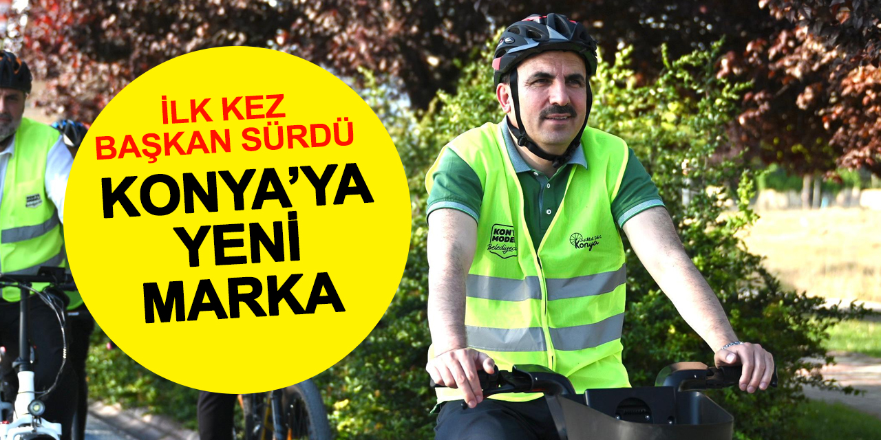 Konya'ya gelen yeni markanın rengi turuncu! Başkan Altay ilk kez sürdü