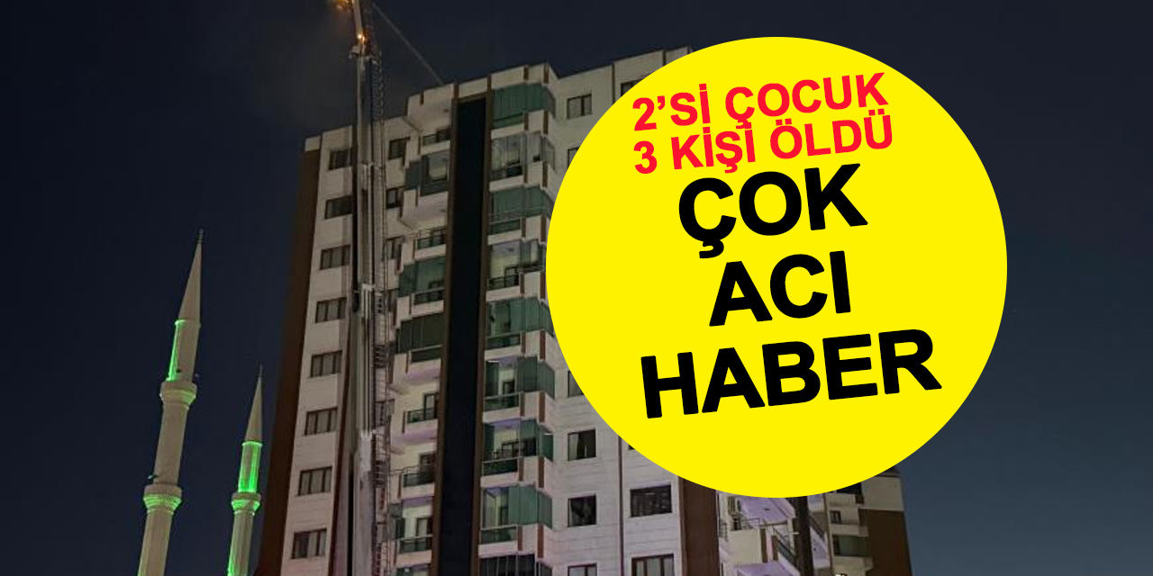 Diyarbakır’da 13 katlı binada yangın: 2’si çocuk 3 kişi hayatını kaybetti