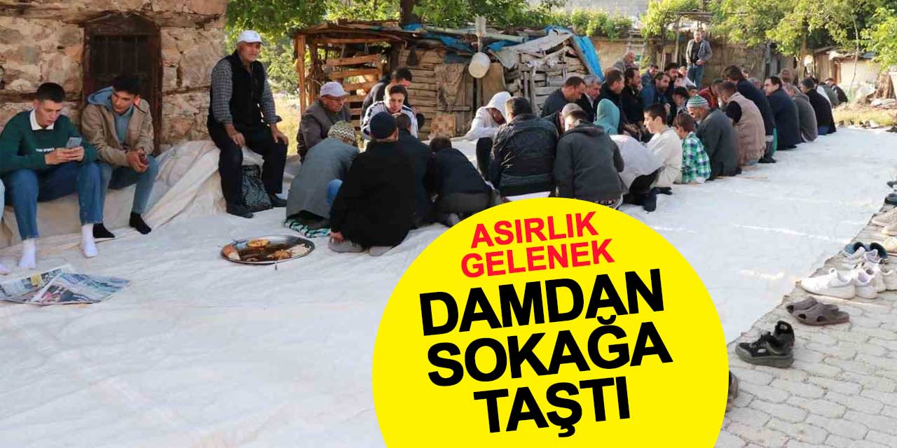 Asırlık 'Bayram Damı' geleneği damdan sokağa taştı