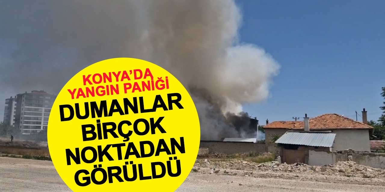 Metruk binada yangın paniği: Dumanlar kentin birçok noktasından görüldü