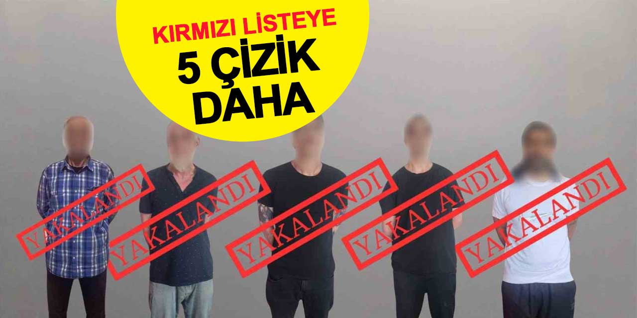 Kırmızı listeye 5 çizik daha