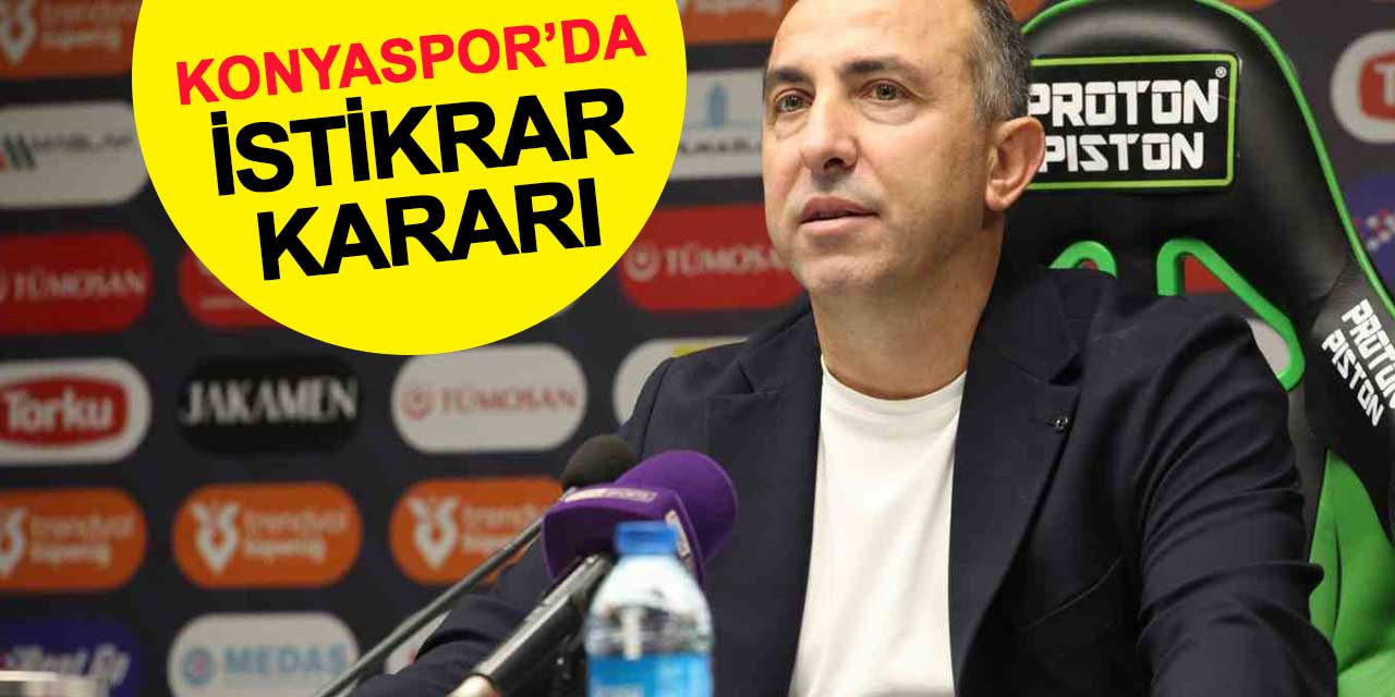 Konyaspor'da istikrar kararı: Recep Uçar ile yola devam