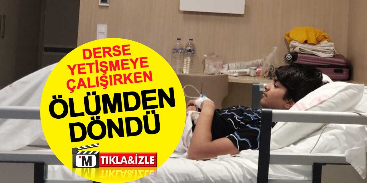 13 yaşındaki öğrenci derse yetişmeye çalışırken ölümden döndü