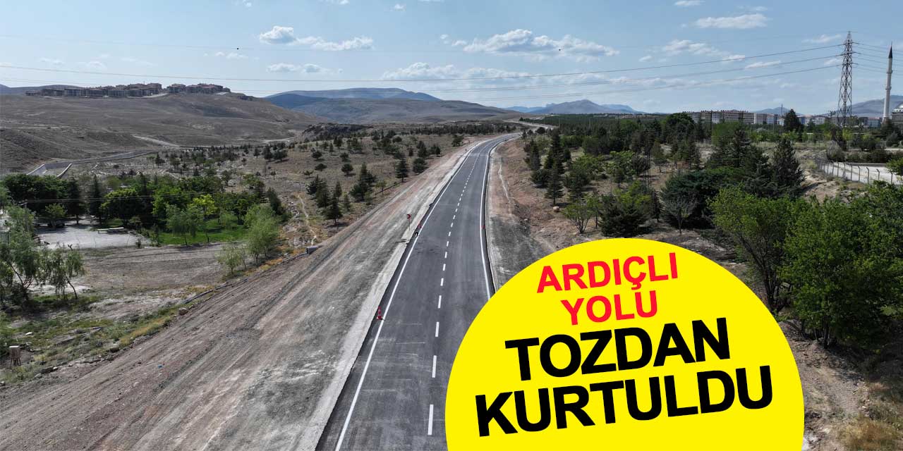 Ardıçlı Yolu tozdan kurtuldu