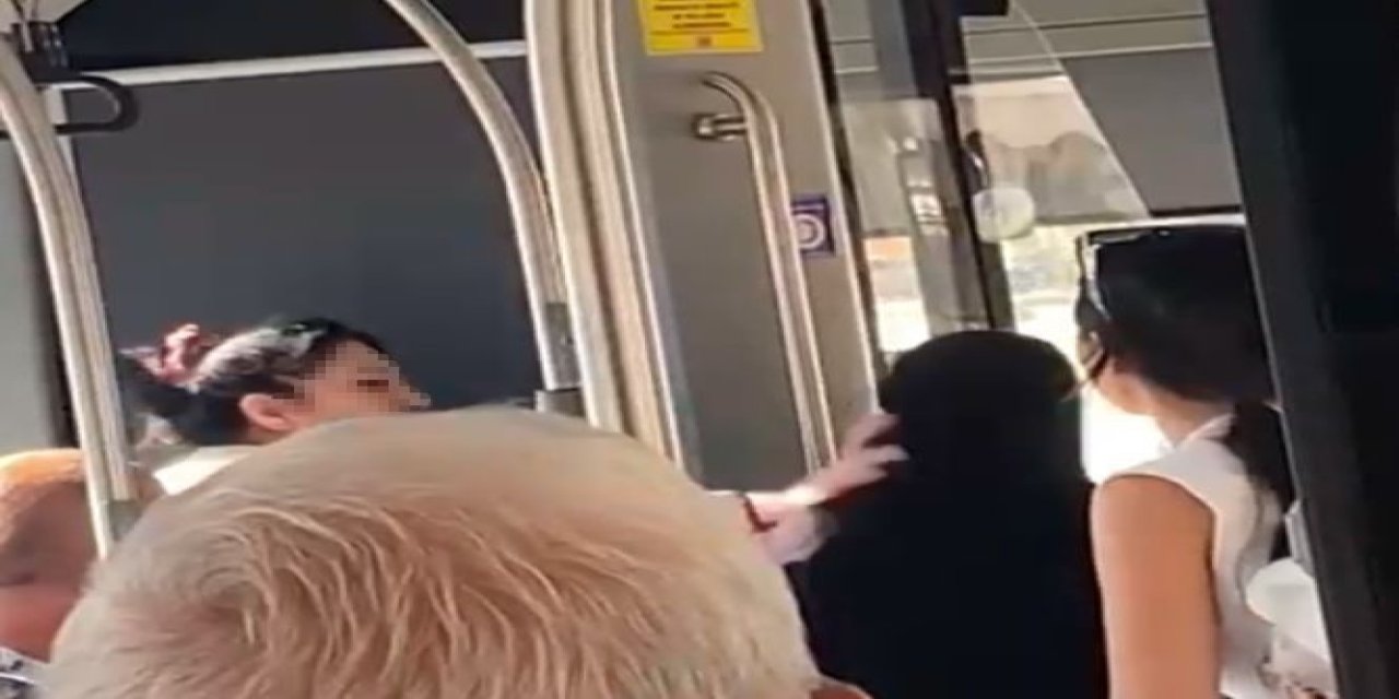 Otobüste tesettürlü kadına hakaret eden saldırgan gözaltına alındı