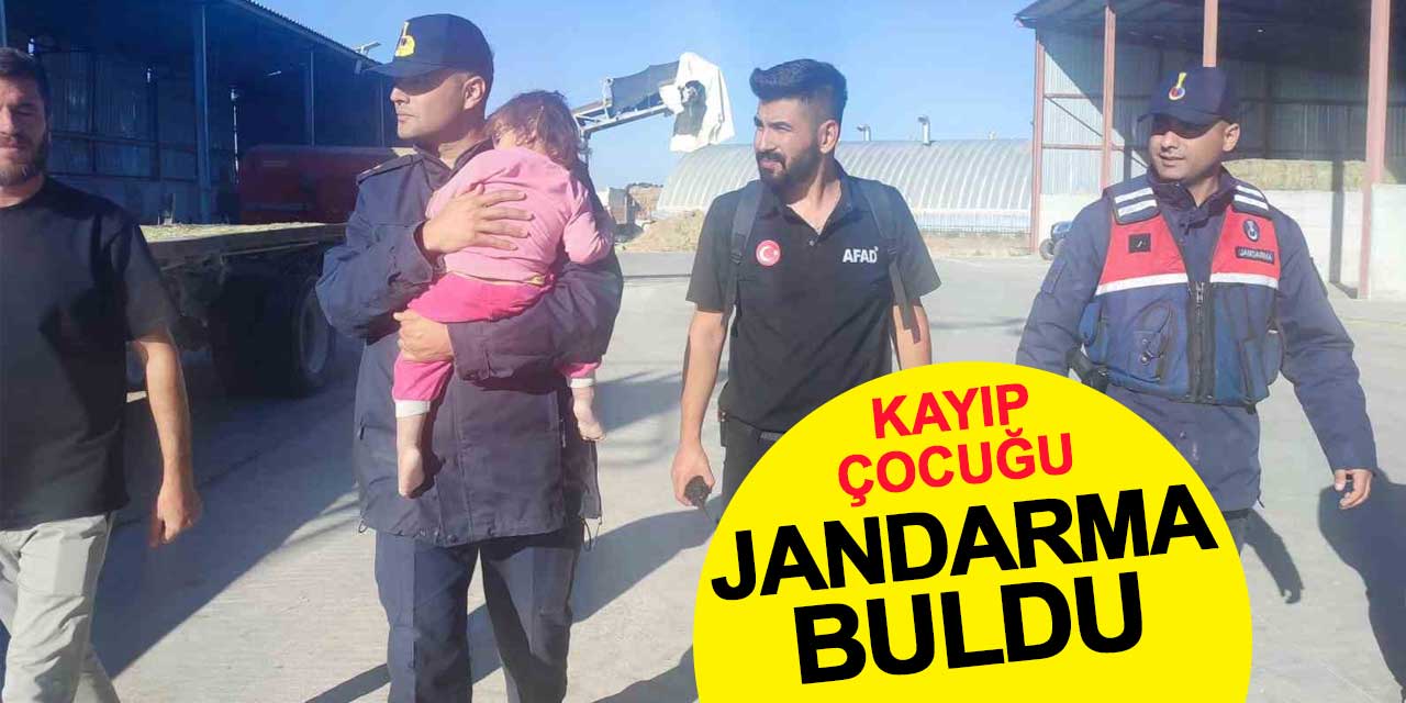 Karaman’da kaybolan 2.5 yaşındaki kız çocuğunu jandarma buldu