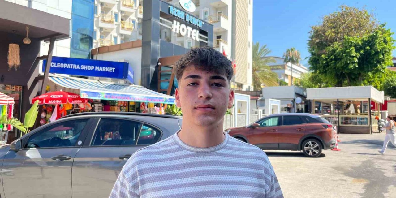 Konya'dan tatile giden gence, otelde yangın şoku