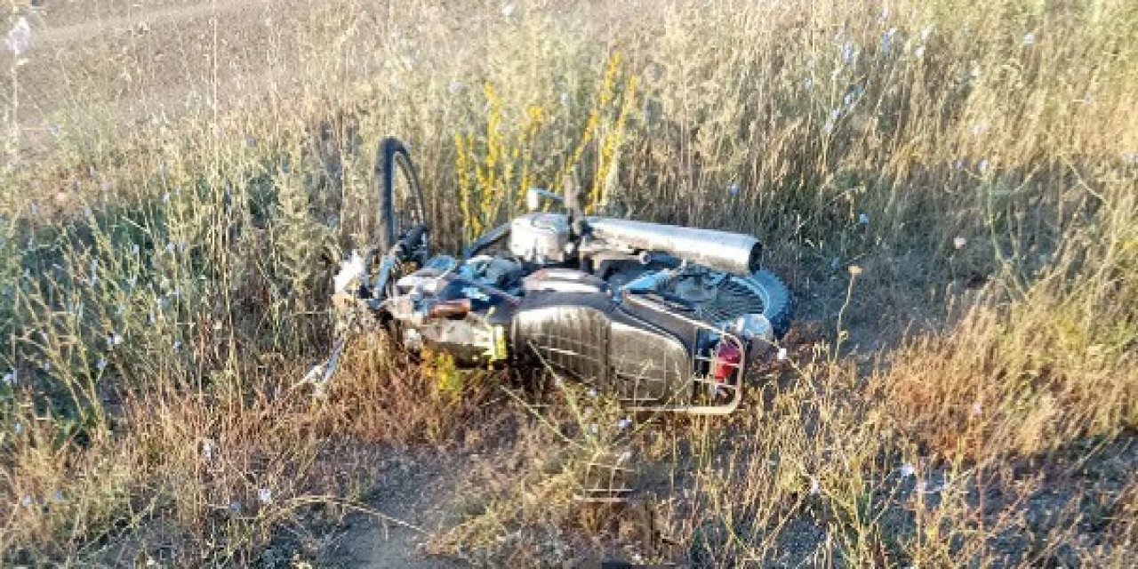 Motosiklet kazasında ağır yaralanan sürücü Konya'ya sevk edildi