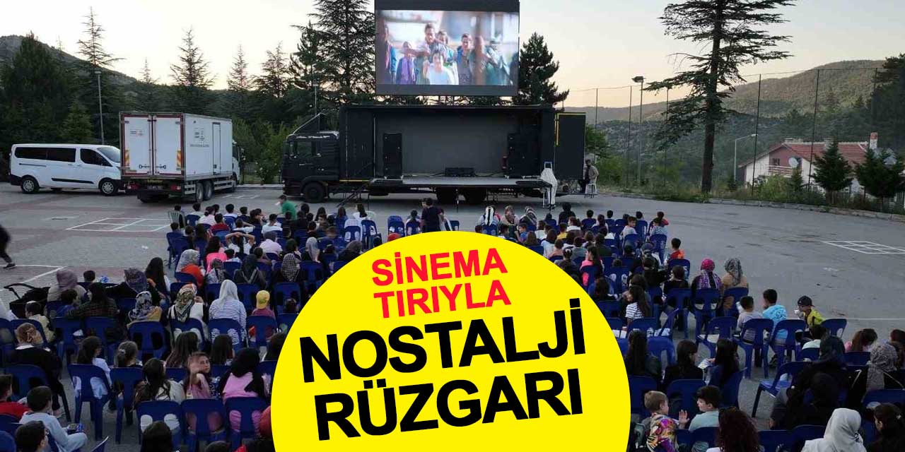 Konya’nın Yaz Akşamları Sinema Tırı’yla Şenleniyor