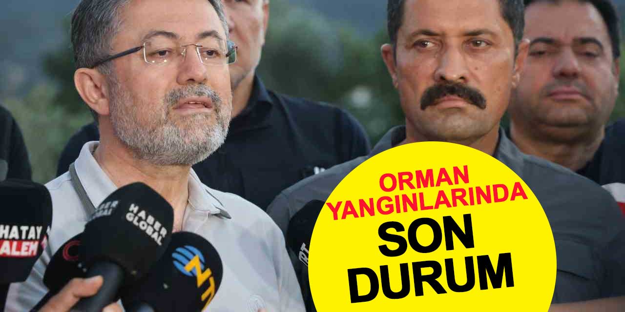 Bakan Yumaklı, orman yangınlarıyla ilgili son durumu açıkladı
