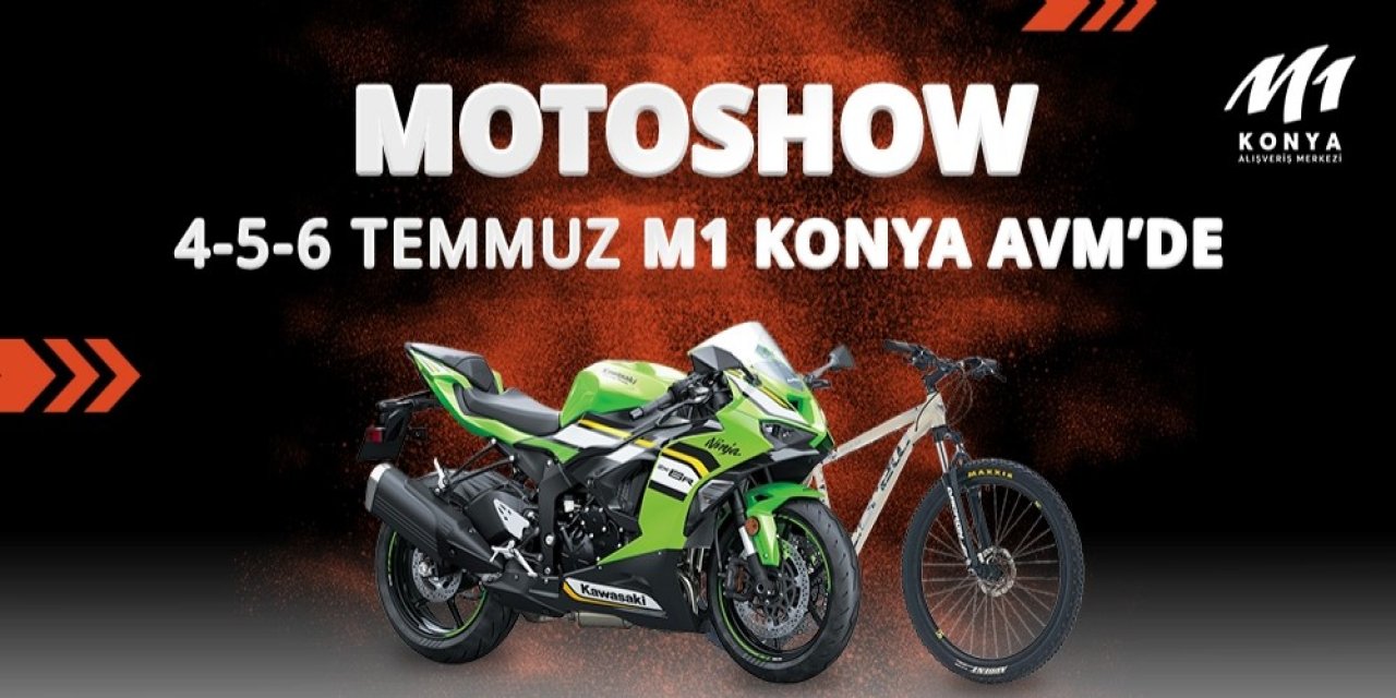 Motosiklet ve bisiklet tutkunları M1 Konya AVM'de buluşuyor