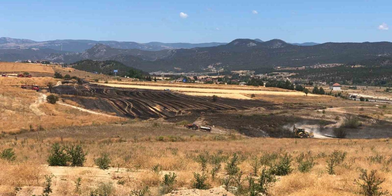 Yangınlarla boğuşan Bilecik'te anız yangını pes dedirtti