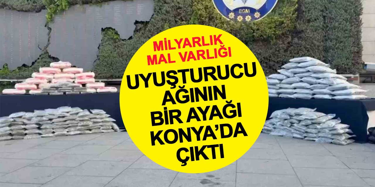 Oslo'dan Konya’ya uzanan uyuşturucu zinciri çökertildi