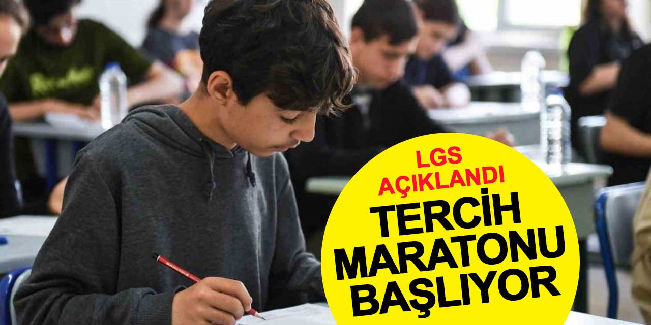 LGS sonuçları açıklandı: 1 milyon öğrenci için tercih maratonu başlıyor