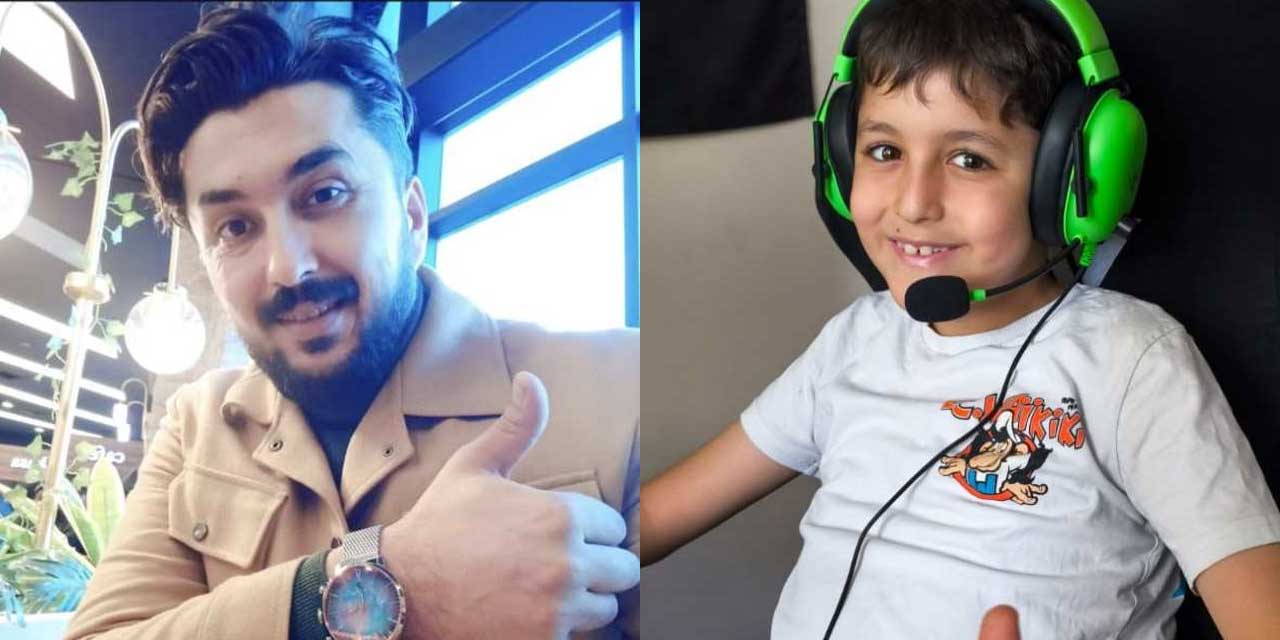 Kontrolden çıkan otomobil, kaldırımda yürüyen baba oğulu ezdi
