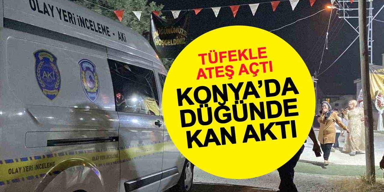 Konya’da düğün magandası dehşet saçtı: 2 kişi yaralandı, şüpheli kaçtı