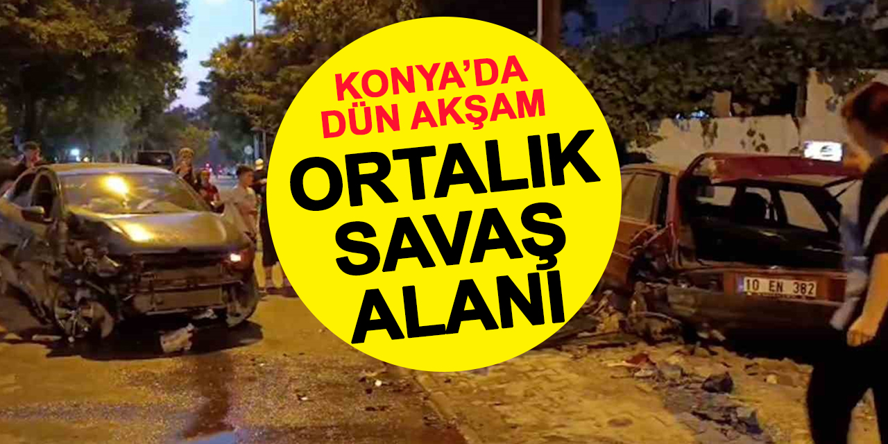 Konya’da Manevra Zincirleme Kazaya Neden Oldu
