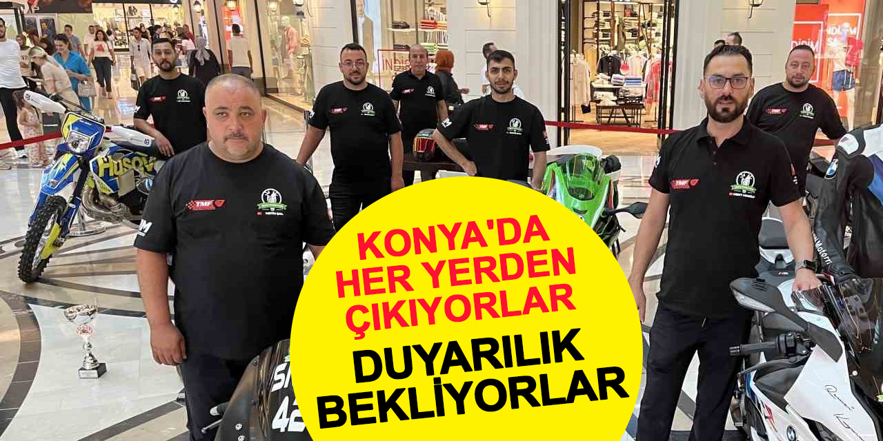 Konya'da yollarda her yerden çıkıyorlar farkındalık bekliyorlar