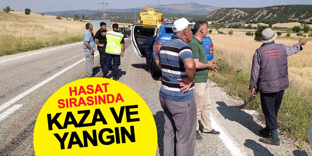Hasat Sırasında Biçerdöver Yangını ve Kaza: İki İlçede Peş Peşe Olay