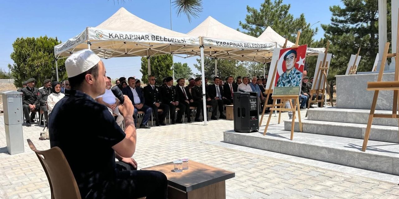 Karapınar'da şehitler için dua, millet için birlik