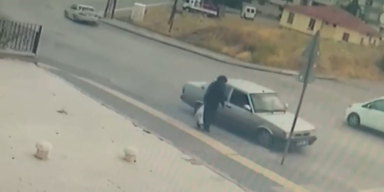 Drift atan sürücü ortalığı birbirine kattı: Yaşlı kadın son anda kurtuldu