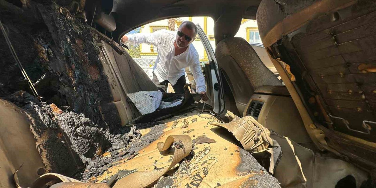 Azeri asıllı iş adamının lüks otomobiline saldırı