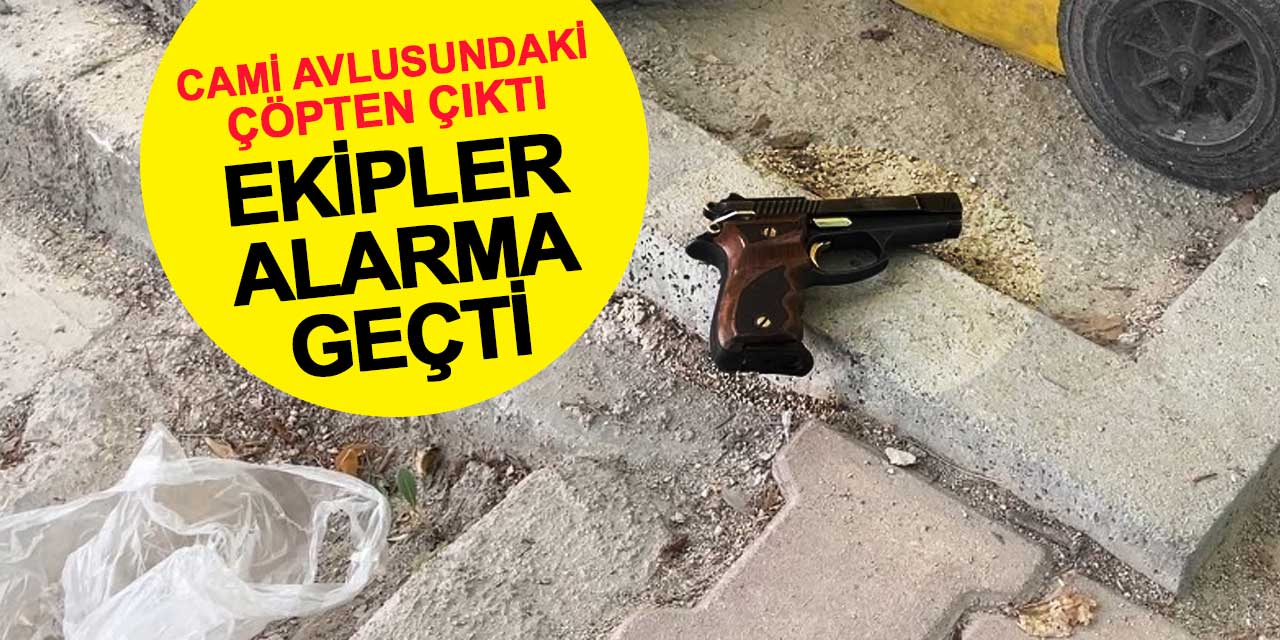 Çocukların çöpte bulduğu kurusıkı tabanca polisi alarma geçirdi