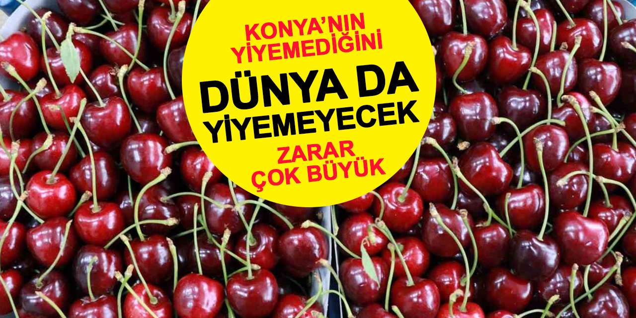 Konya'nın yiyemediği kirazı dünya da yiyemeyecek