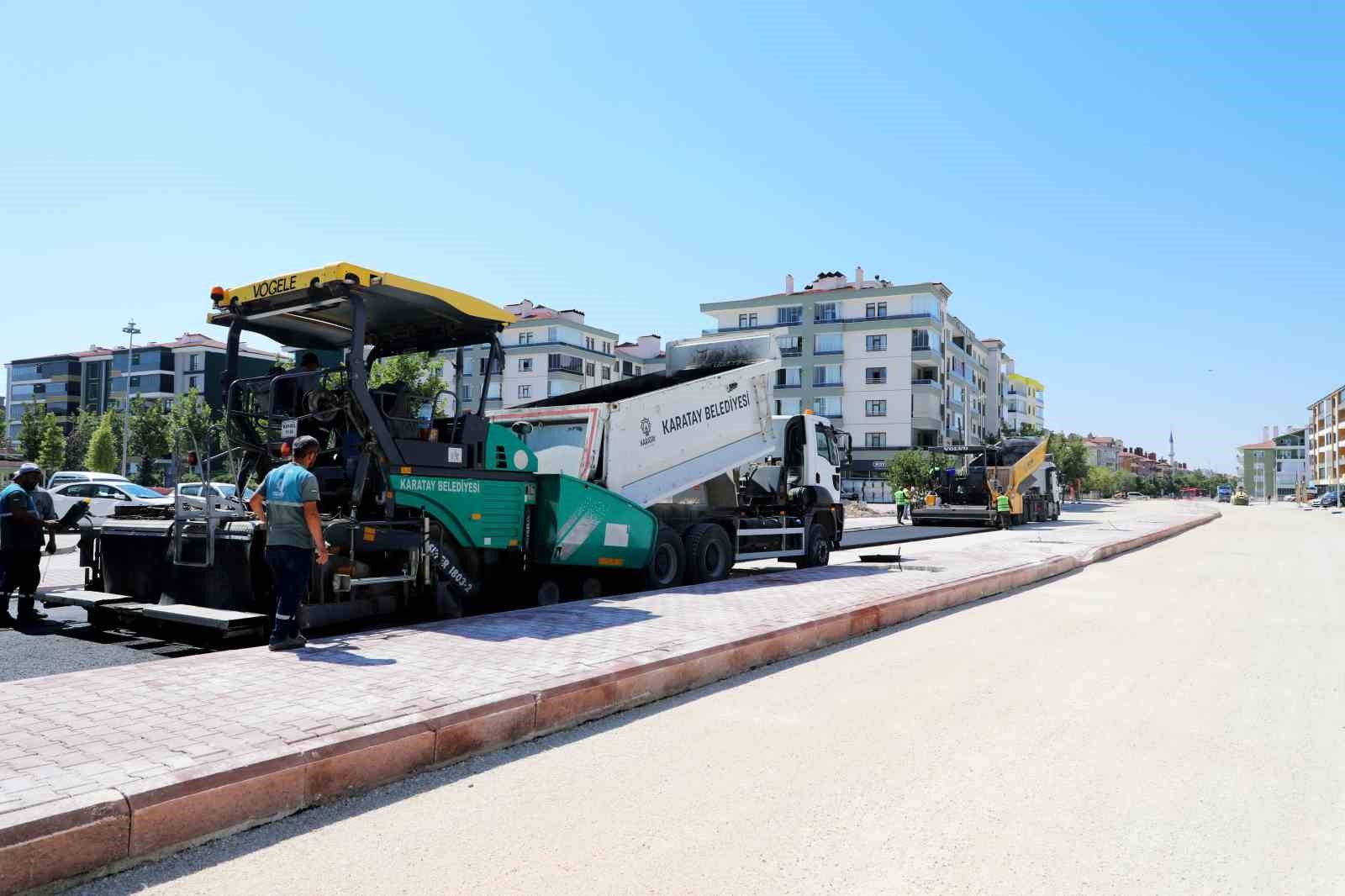 Konya Merkezde 2 Yol Daha Asfaltla Buluştu