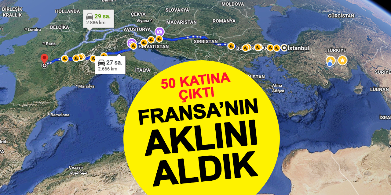 Fransa'yı İki Tekere Kaldırdılar