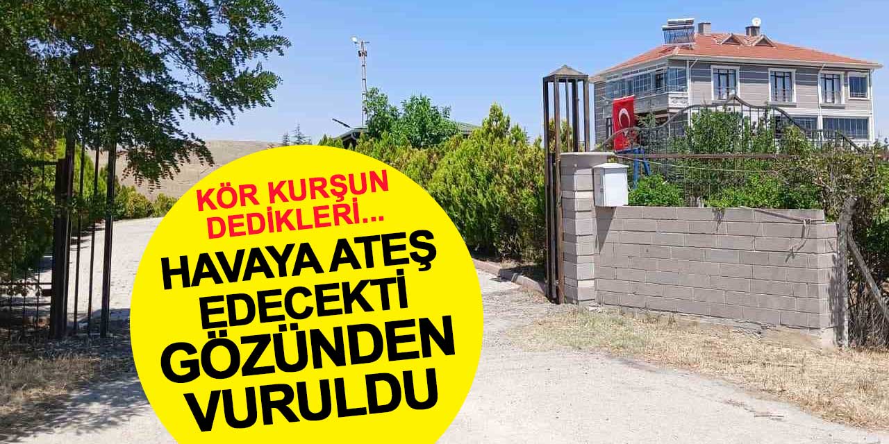 Düğünde havaya ateş edecekti, kendini gözünden vurdu