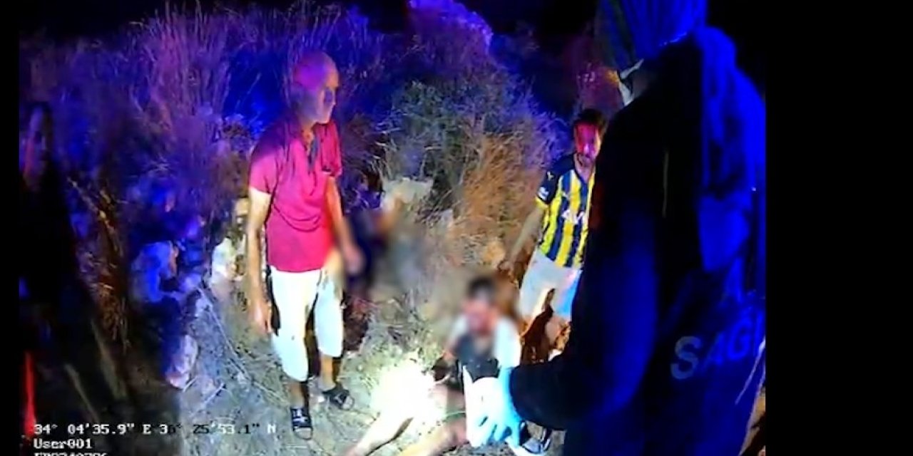 Kaza yaptı, ayağı janta sıkıştı