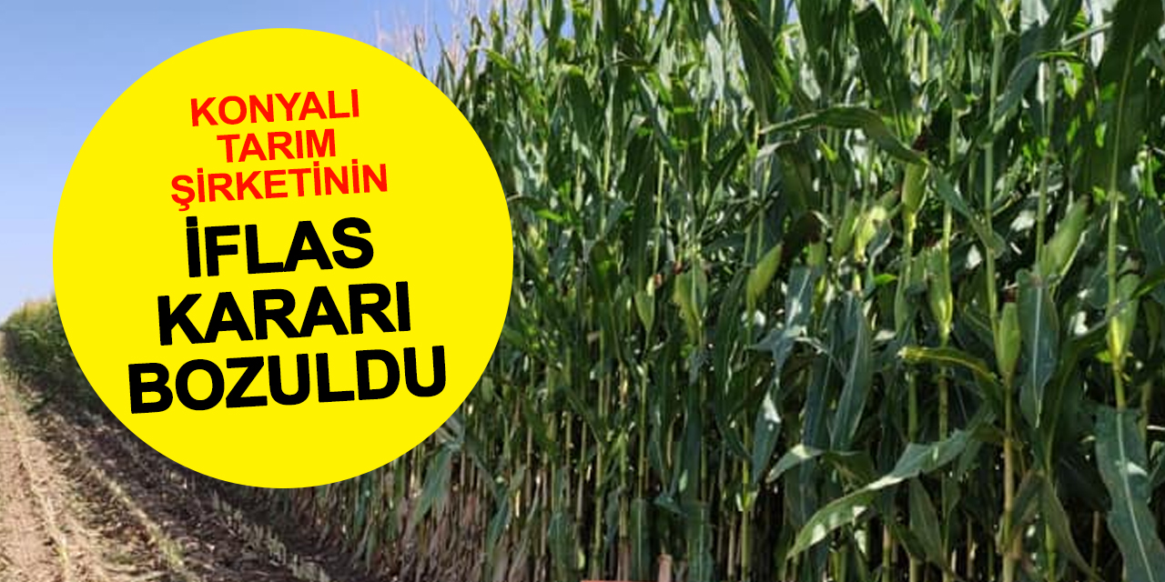 Konya'daki Tarım Şirketinin İflası Bozuldu Yeni Dava Geliyor
