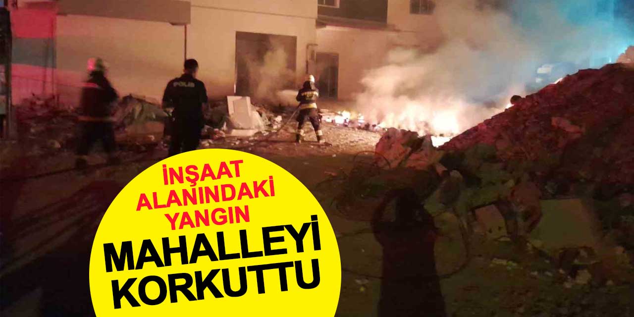 Karapınar’da palet yangını korkuttu