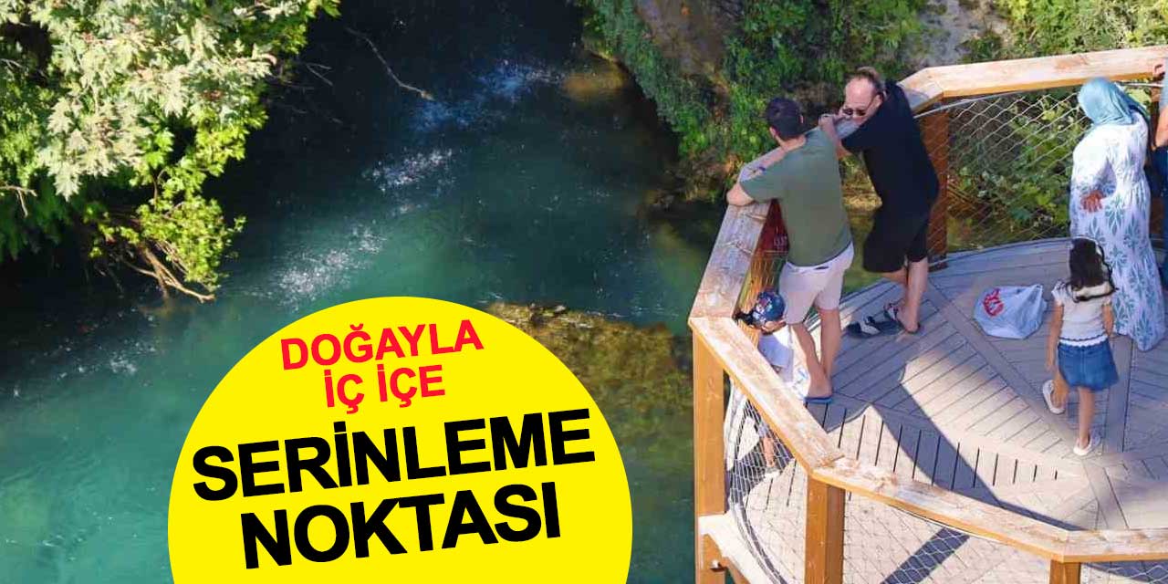 Konya'da doğayla iç içe serinleme noktası