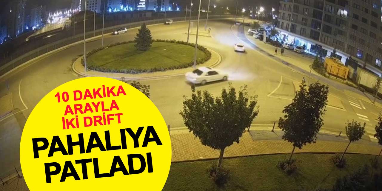 10 dakika arayla iki drift, pahalıya patladı