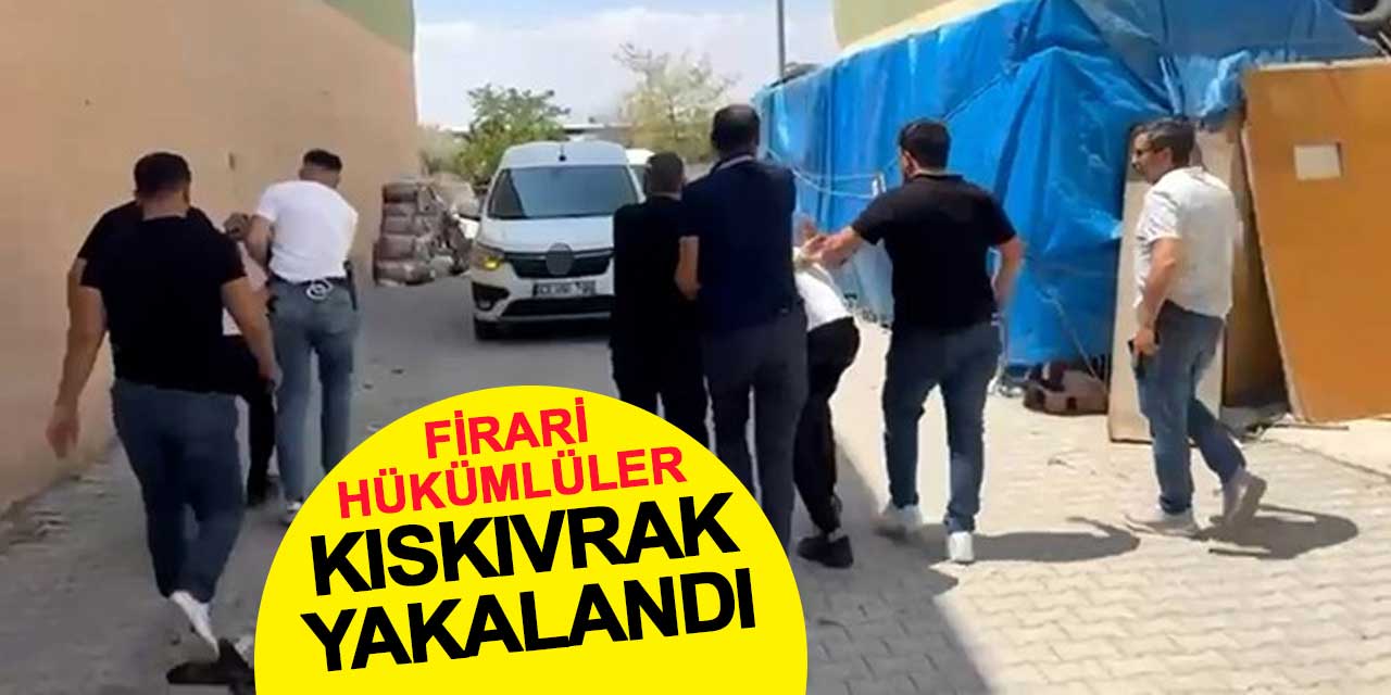 Firari hükümlüler sanayi dükkanında yakalandı