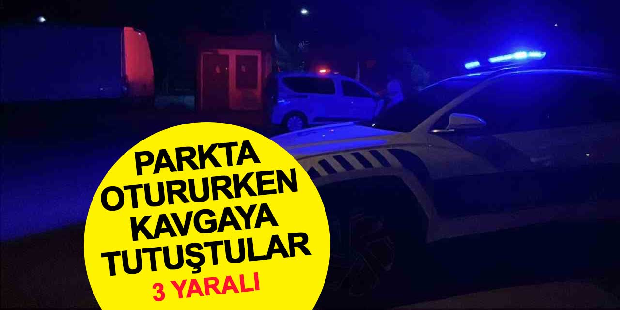 Selçuklu'da parkta bıçaklı kavga: 3 yaralı
