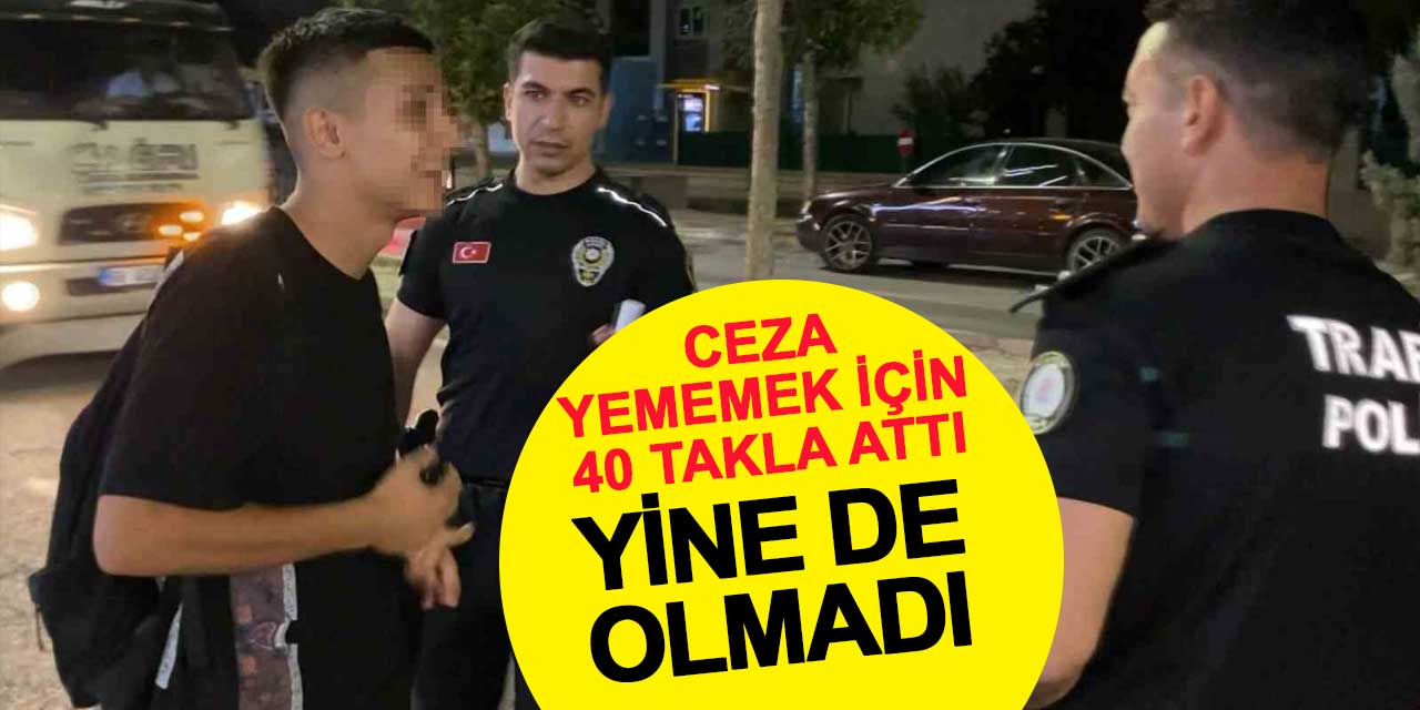 Ceza yememek için 40 takla attı, yine de olmadı