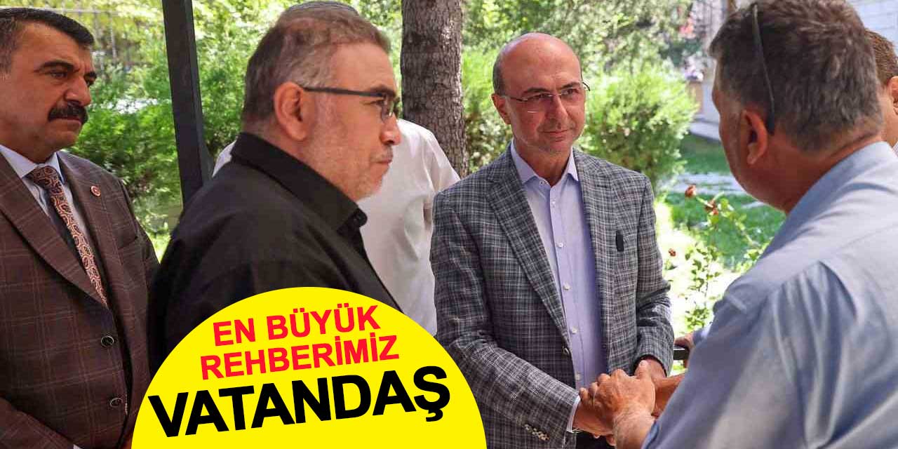 Başkan Pekyatırmacı: En büyük rehberimiz vatandaş