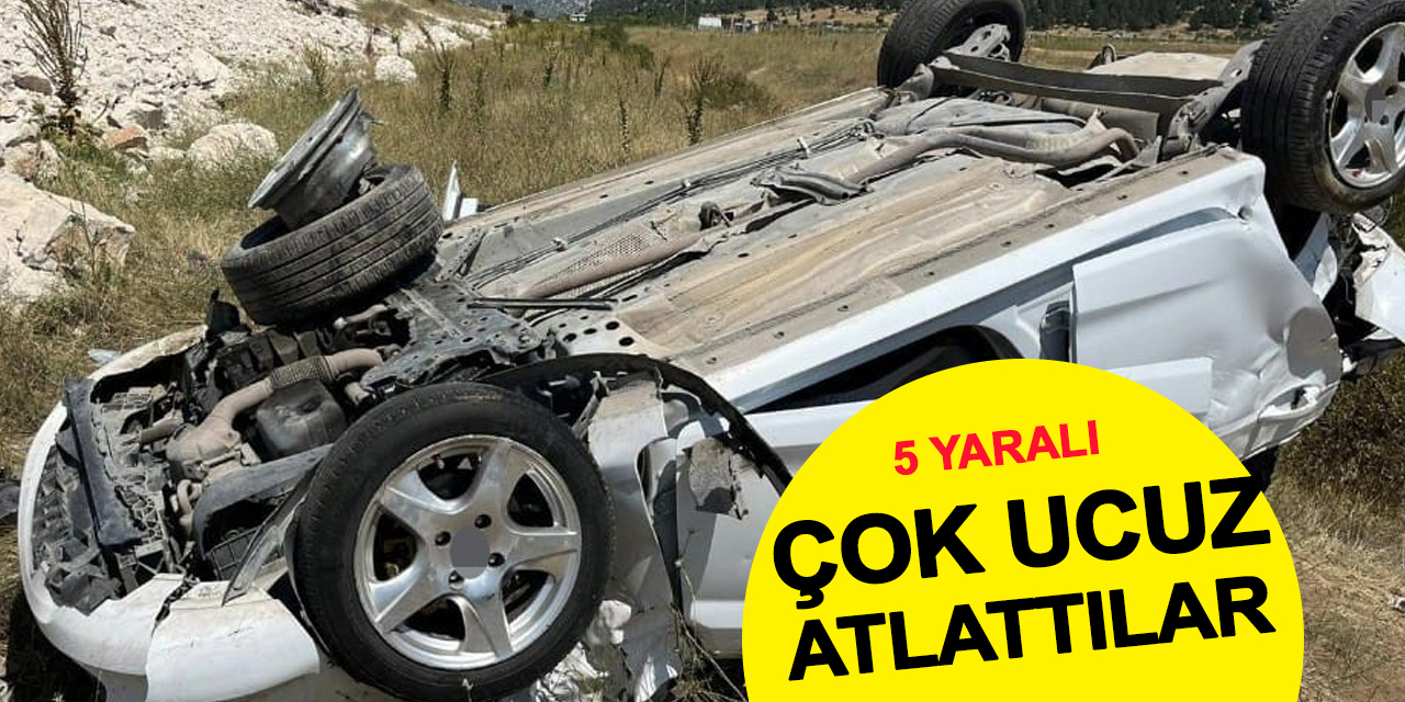 Ucuz Atlattılar: Konya'daki Kazada 5 Yaralı Var