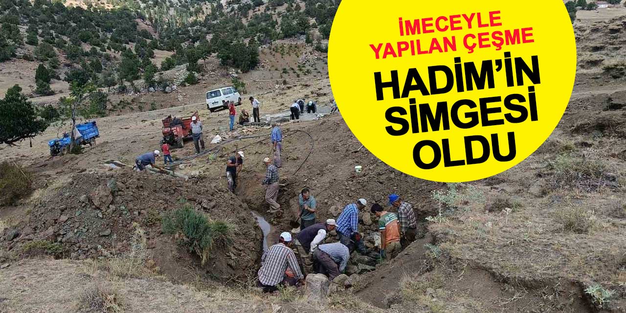 İmece usulüyle yapılan çeşme köyün gözdesi oldu